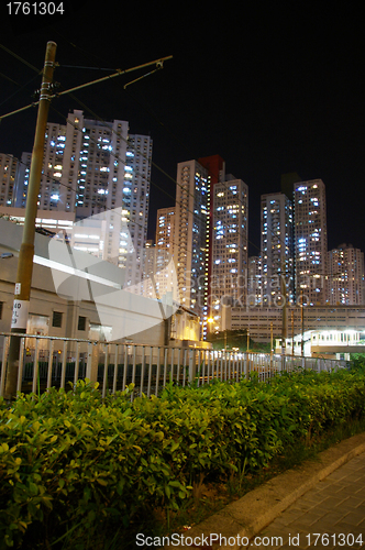 Image of Hong Kong downtown at night