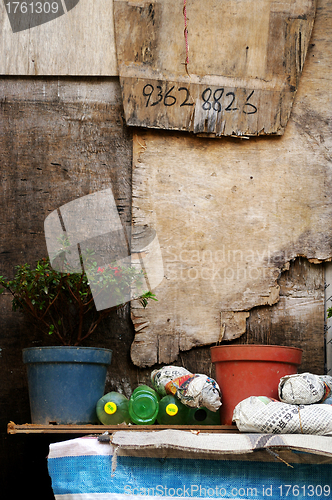 Image of A old garden and wall