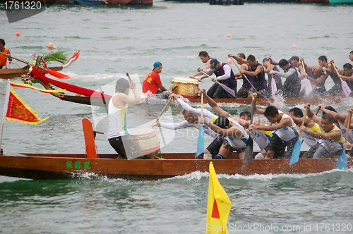 Image of Dragon boat race in Hong Kong