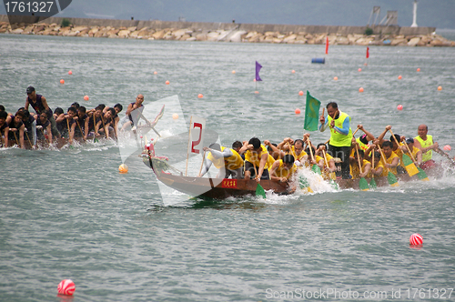 Image of Dragon boat race in Hong Kong