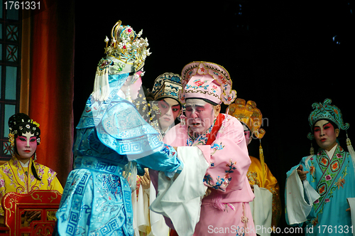 Image of Cantonese Opera in  Mui Wo water lantern festival, Hong Kong