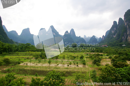 Image of Beautiful mountain landscape in China