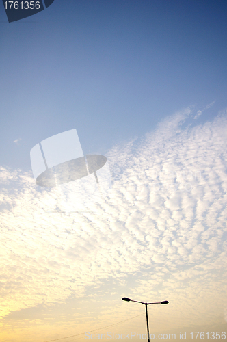 Image of Blue sky background