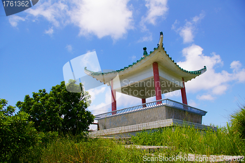 Image of Pavillion in mountain hilltop