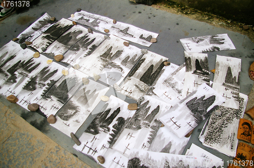 Image of Landscape painting in Guilin, China