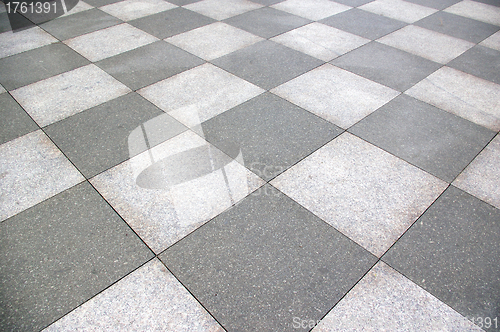 Image of Grey and White Tiled floor 