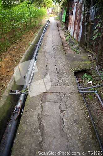 Image of Path in village of Hong Kong