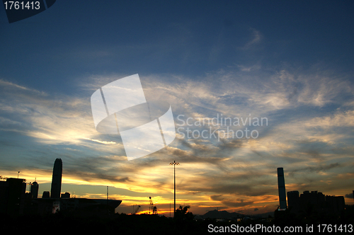 Image of Hong Kong sunset