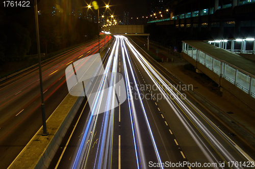 Image of City night traffic
