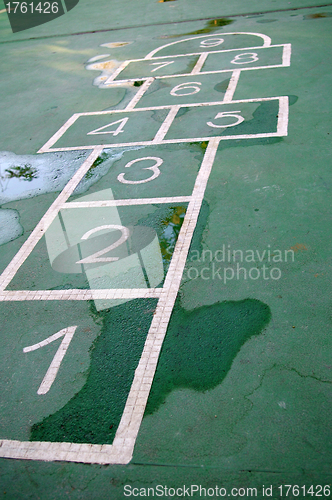 Image of Hopscotch on the ground