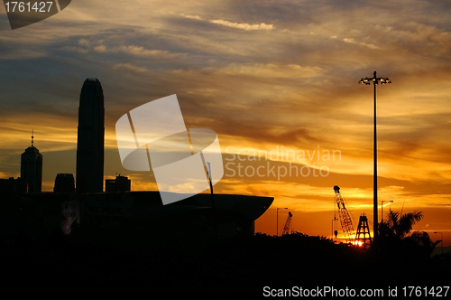 Image of Hong Kong sunset