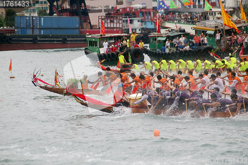 Image of Dragon boat race in Tung Ng Festival, Hong Kong