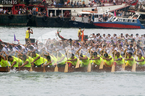 Image of Dragon boat race in Hong Kong