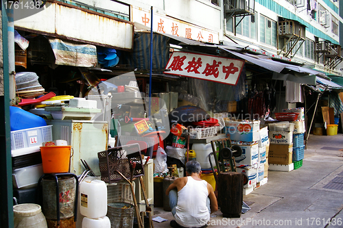 Image of A traditional uniform shop in Hong Kong