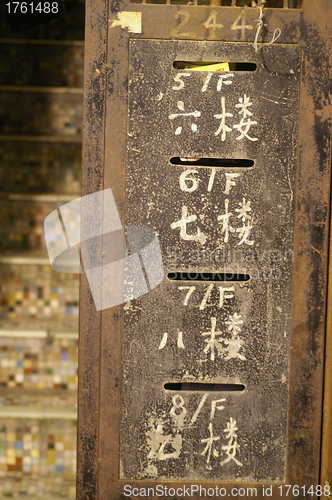 Image of Old postbox in Hong Kong