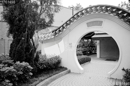 Image of Chinese garden in Hong Kong