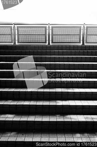 Image of Black and white stairs