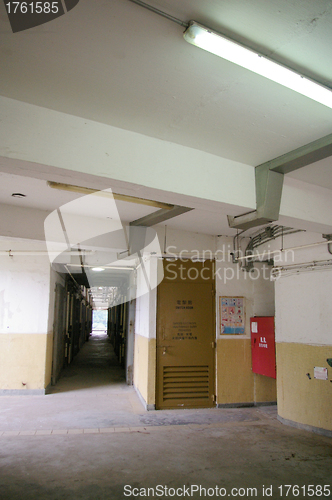 Image of Interior of a public housing estate in Hong Kong