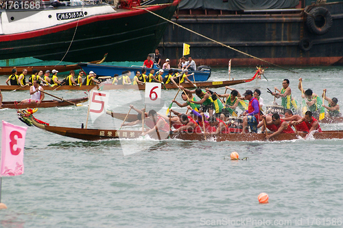 Image of Dragon boat race in Hong Kong