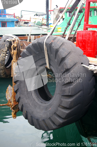 Image of Tyre outside the ship