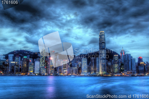 Image of Hong Kong view along Victoria Harbour