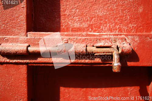 Image of Chinese lock and door