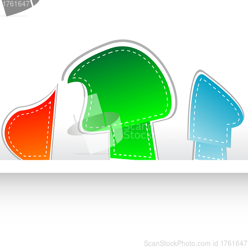 Image of Labels. Vector stickers tag set