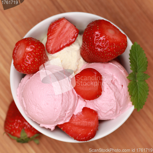 Image of Strawberry ice cream