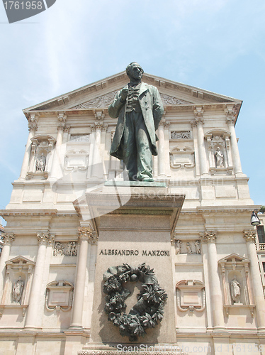 Image of Manzoni statue, Milan