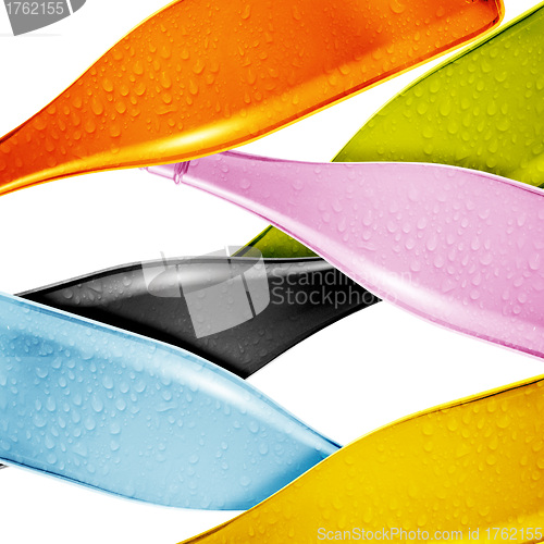 Image of Colored glass bottle