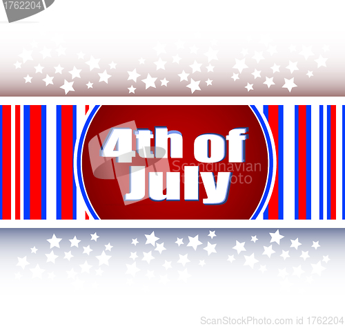 Image of stars and stripes background landscape - usa independence
