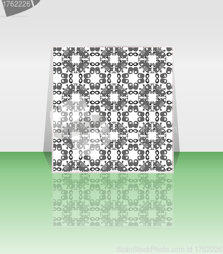 Image of abstract flyer or cover retro vintage design