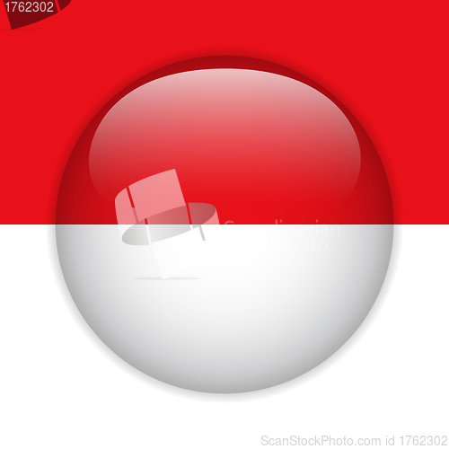 Image of Monaco Flag Glossy Button