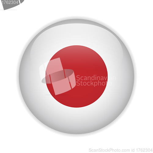 Image of Japan Flag Glossy Button