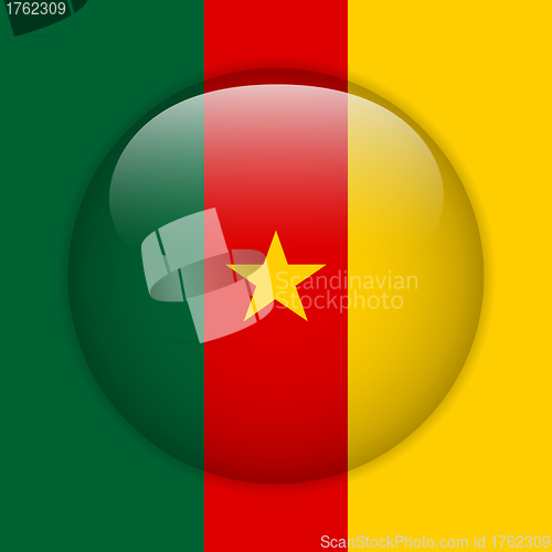 Image of Cameroon Flag Glossy Button