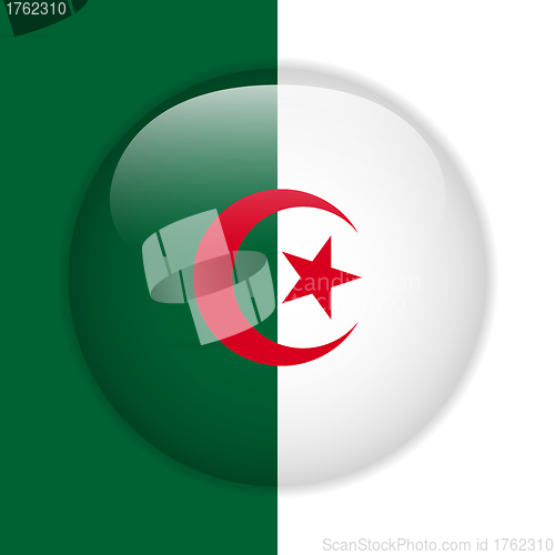 Image of Algeria Flag Glossy Button