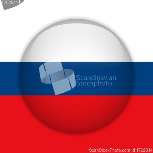 Image of Russia Flag Glossy Button