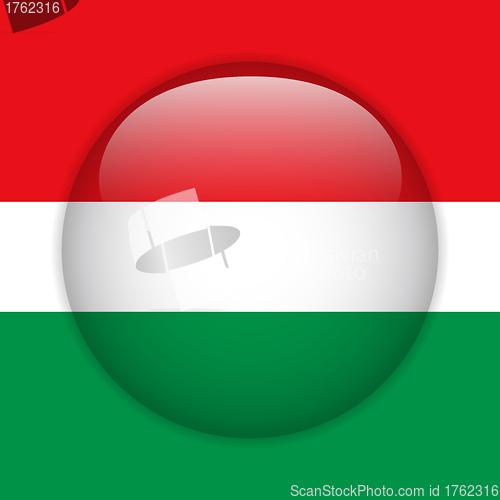 Image of Hungary Flag Glossy Button