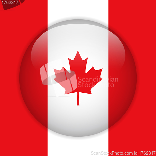 Image of Canada Flag Glossy Button