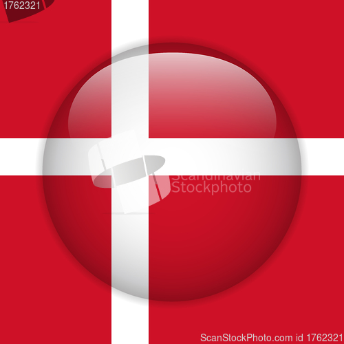 Image of Denmark Flag Glossy Button