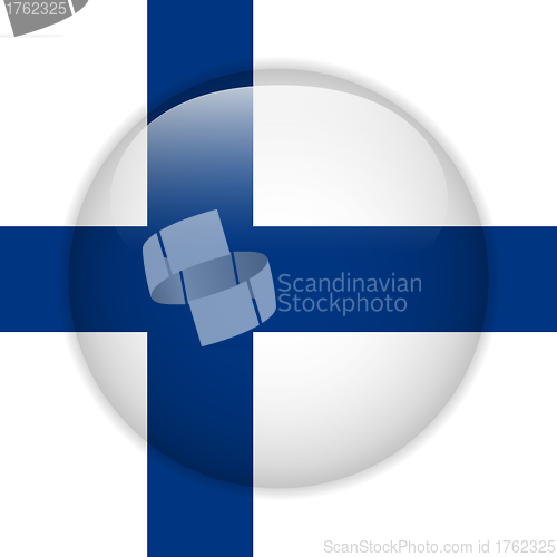 Image of Finland Flag Glossy Button