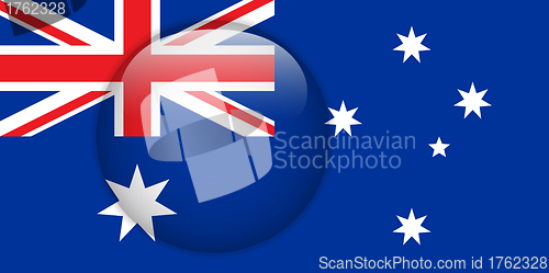 Image of Australia Flag Glossy Button