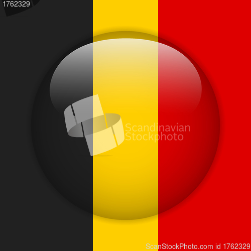 Image of Belgium Flag Glossy Button