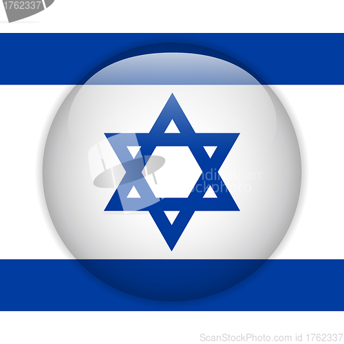 Image of Israel Flag Glossy Button