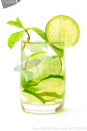 Image of Mojito Cocktail in a Glass Beaker