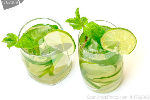 Image of Mojito Cocktail in a Glass Beaker