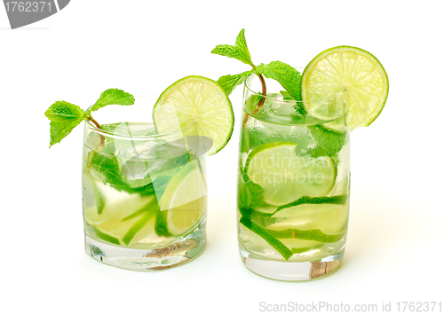 Image of Mojito Cocktail in a Glass Beaker