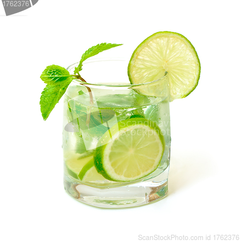 Image of Mojito Cocktail in a Glass Beaker