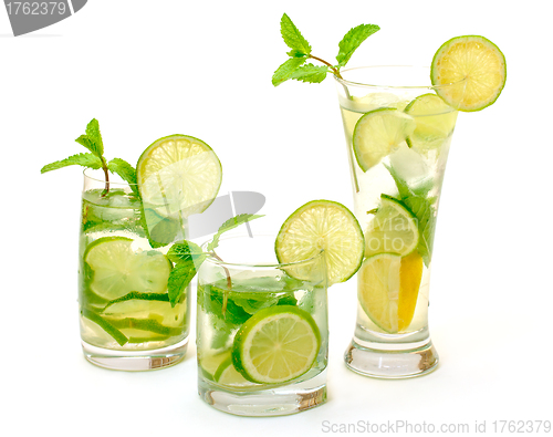 Image of Mojito Cocktail in a Glass Beaker