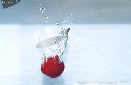 Image of Cherry and bubbles